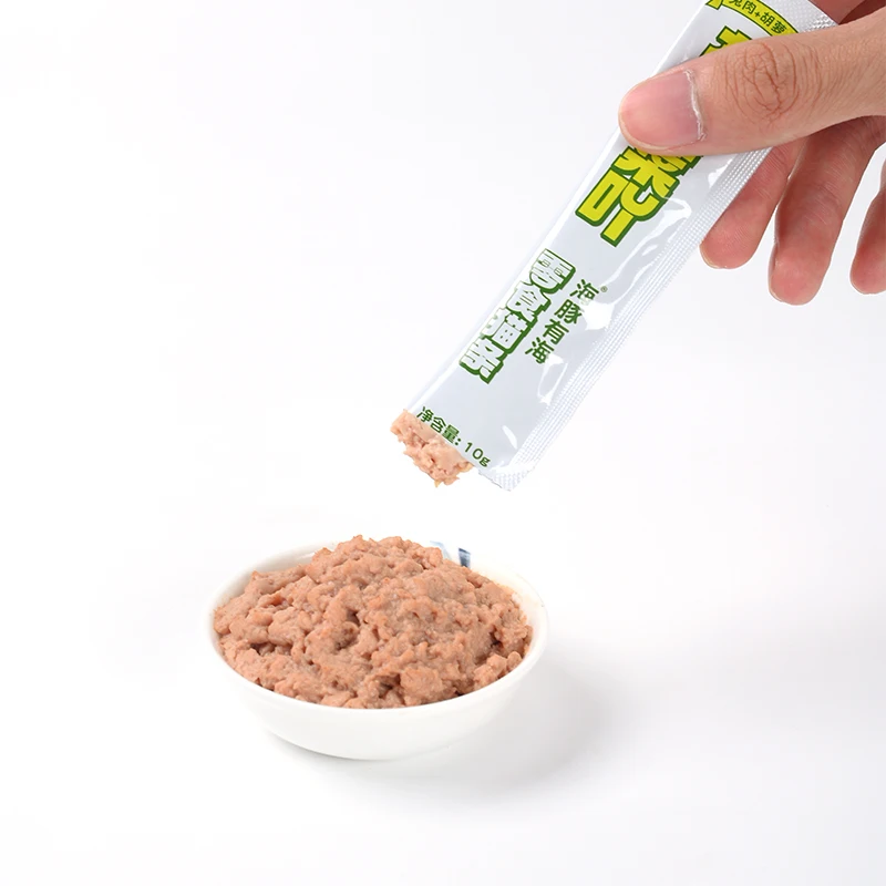 Factory Customized Wholesale Wet Cat Snack Various Flavors Rabbit meat + carrot Natural Cat Food Cat Treats