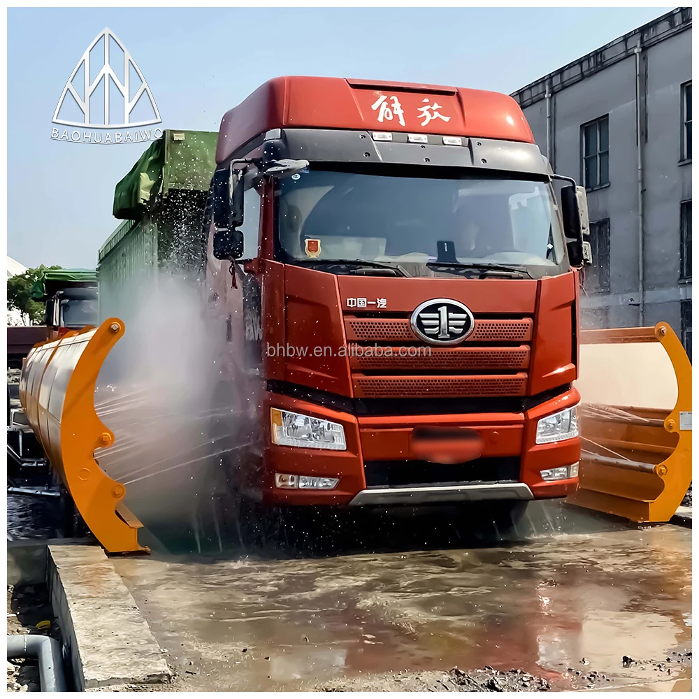 Affordable Fully automatic engineering truck Wash system Green portable mud wash machine for construction sites