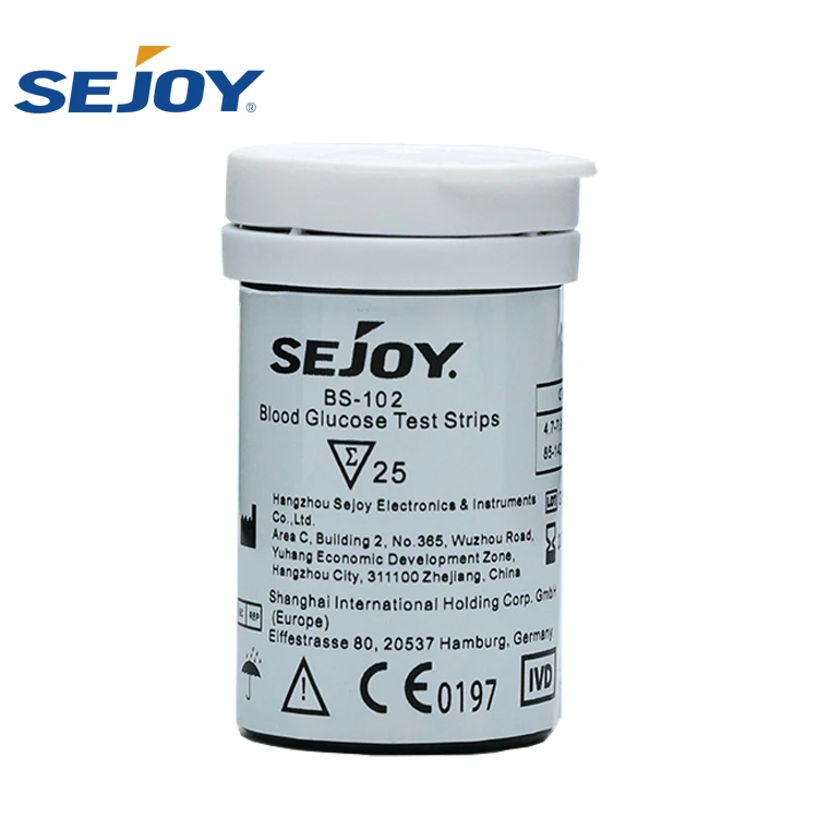 Sejoy code free glucose meter test strips wholesale diabetic test strips