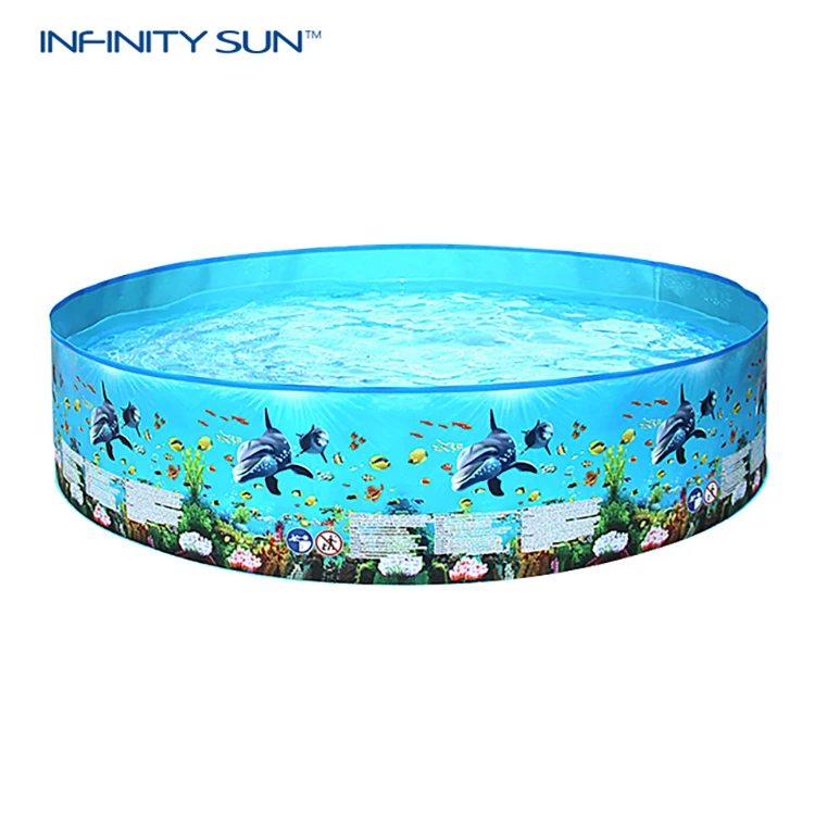 Прочный плавательный бассейн Infinity Sun стильный морской узор ПВХ детский безопасный Открытый