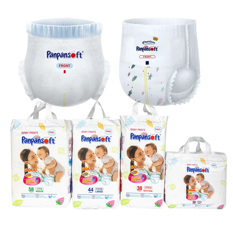 2024 Fashion Europe Thin New Style Hot Selling Baby Diapers Pull Up Pants Easy Wear Disposable Baby Diapers
