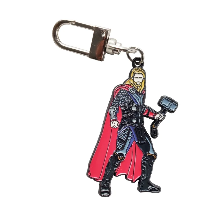 Factory price metal keychains custom logo design soft enamel keychain