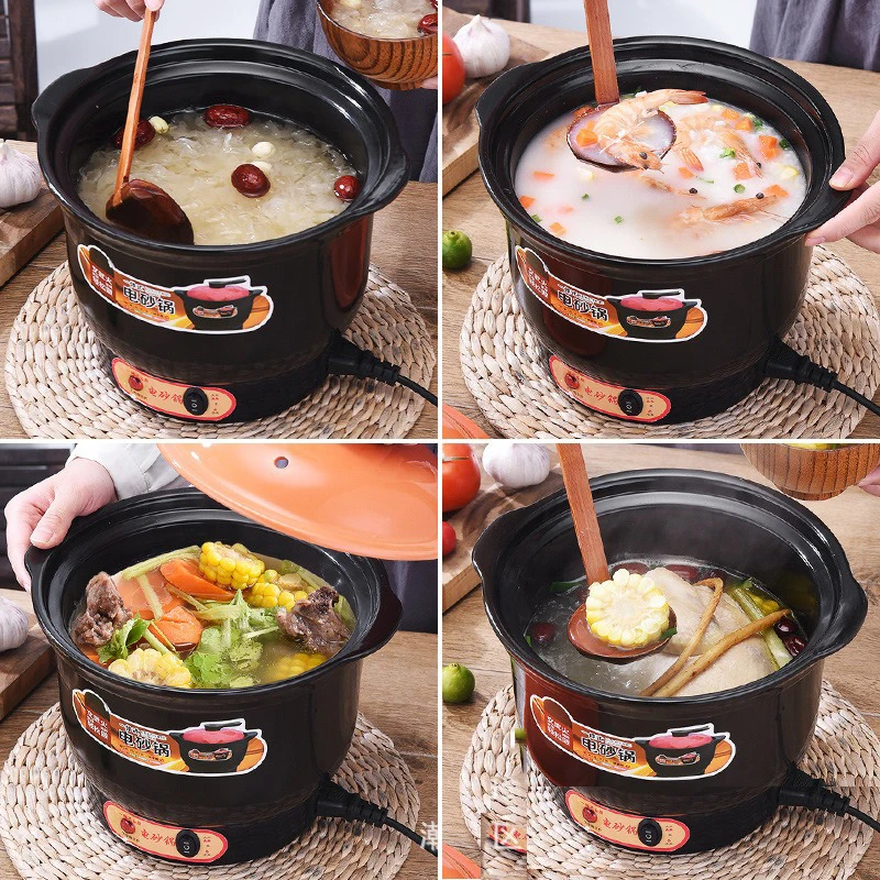 Wholesale Low MOQ Kitchen Smart Appliances Ceramic Cooking Porridge Electric Pot Baby Soup Maker Stew Pot Electric Slow Cooker