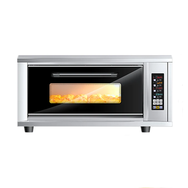 Commercial 1 deck 1 tray cake bakery oven electric gas pizza oven equipments for restaurants