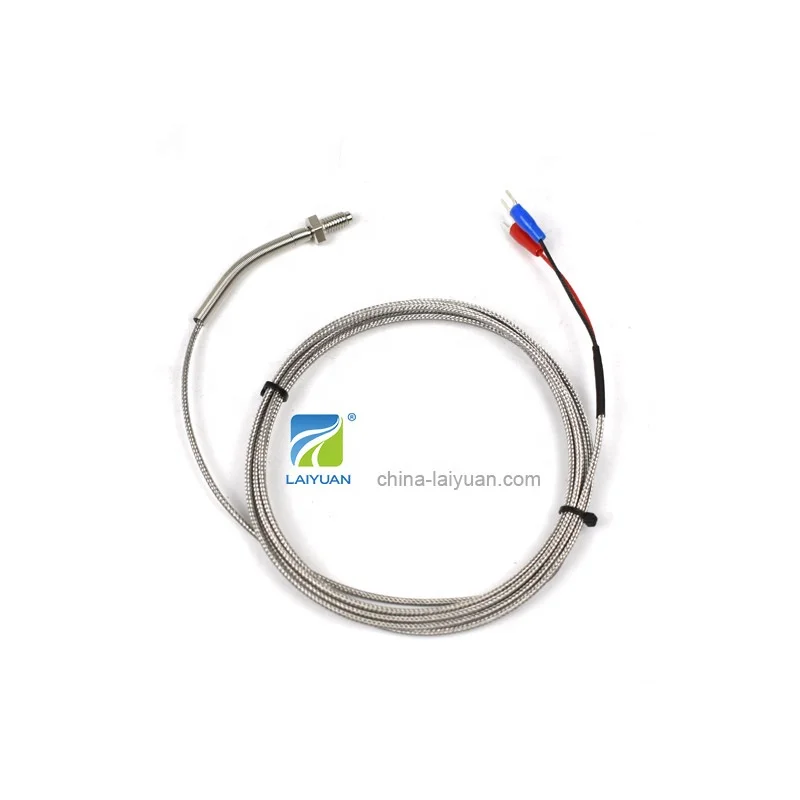 Laiyuan 1200c High Temperture Temperature Sensor E N J T S R B K Type Thermocouple With M6 Screw