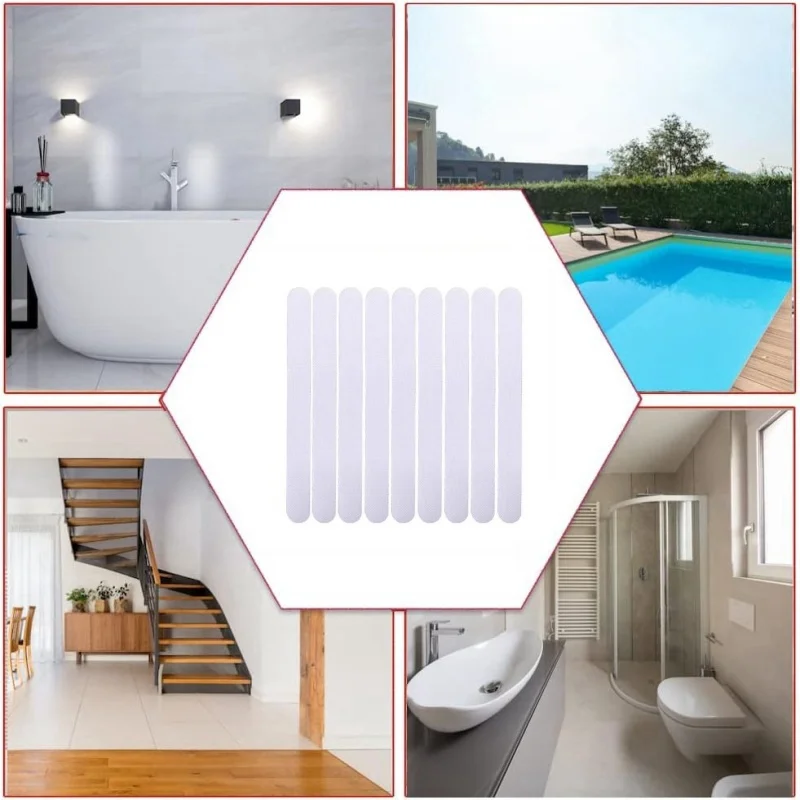 Waterproof Bathroom Clear Safety Non Abrasive Grip Shower Sticker Bathtub Anti Slip Tape for Safety