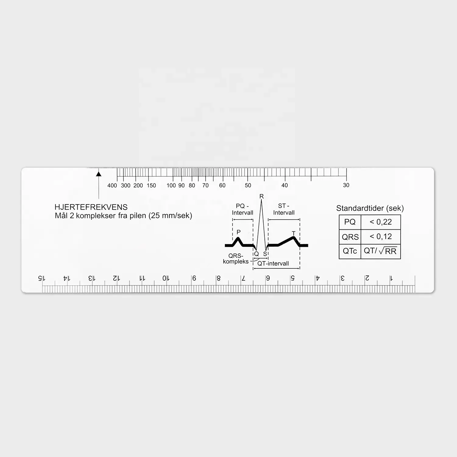 Customized Heart Rate Ruler ECG Ruler Plastic EKG ECG Printable Scale Ruler