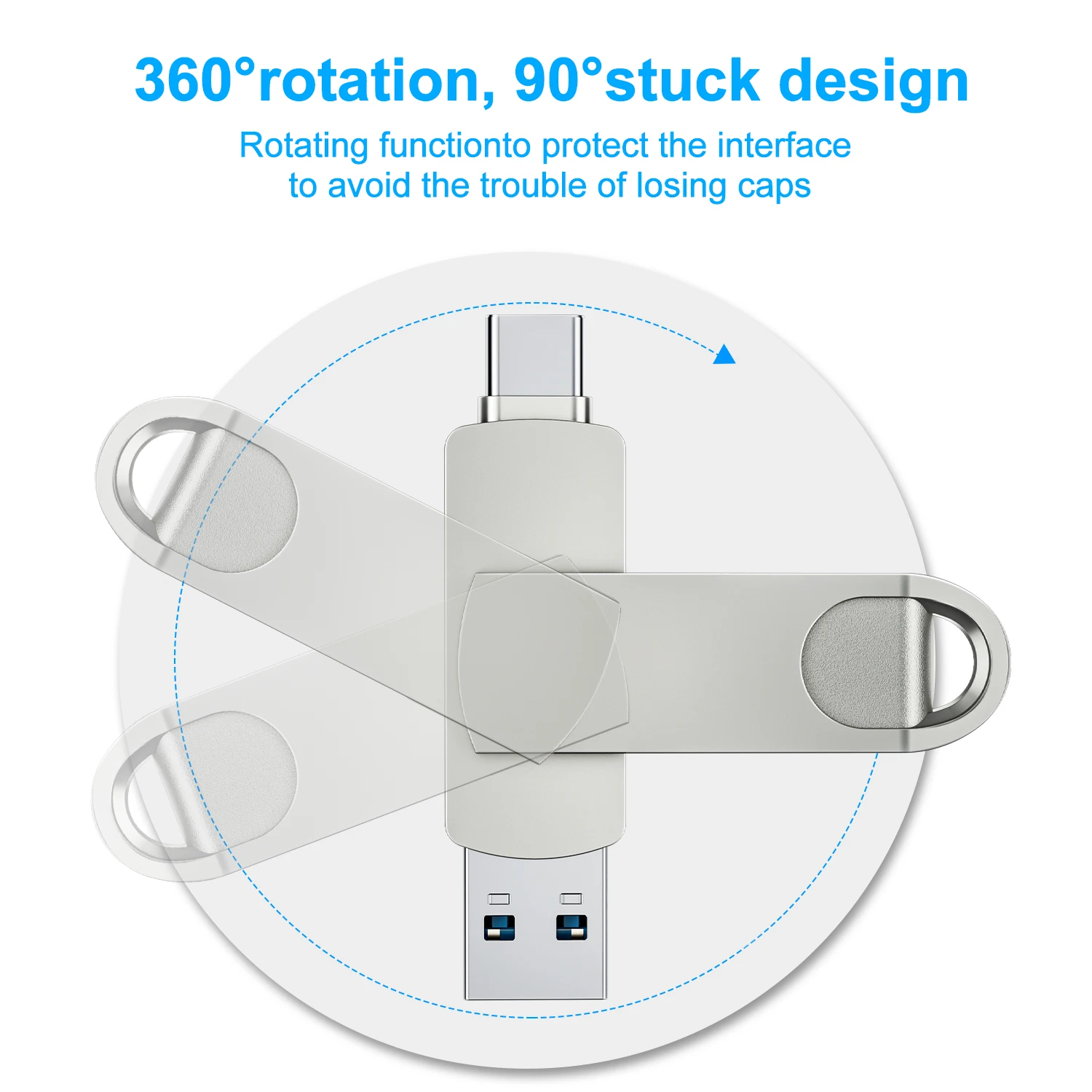 Warren King Original 2 in 1 Usb 3.0 Flash Drive OEM/ODM USB 3.0 Type C 4G 8G 16G 64G 128G Cheap U Disk