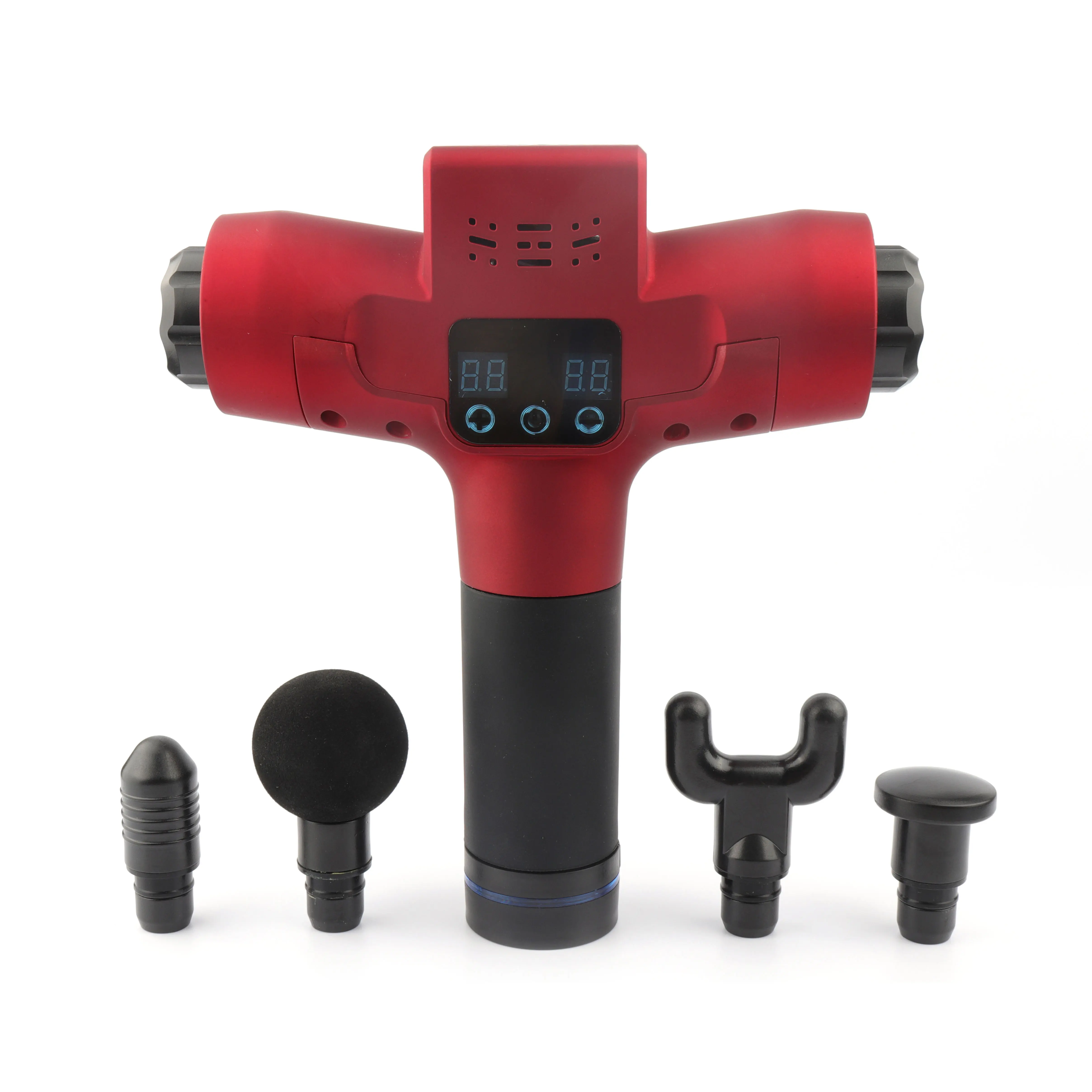 
2020 explosion model high-quality mass production support custom double-head massage muscle gun 