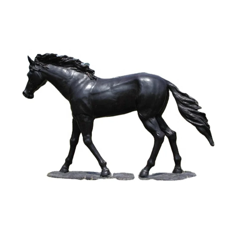 Декоративные садовые под старину в натуральную величину для детского Латунь Лошадь статуи прогулочная лошадь бронзовая литая скульптуры на продажу