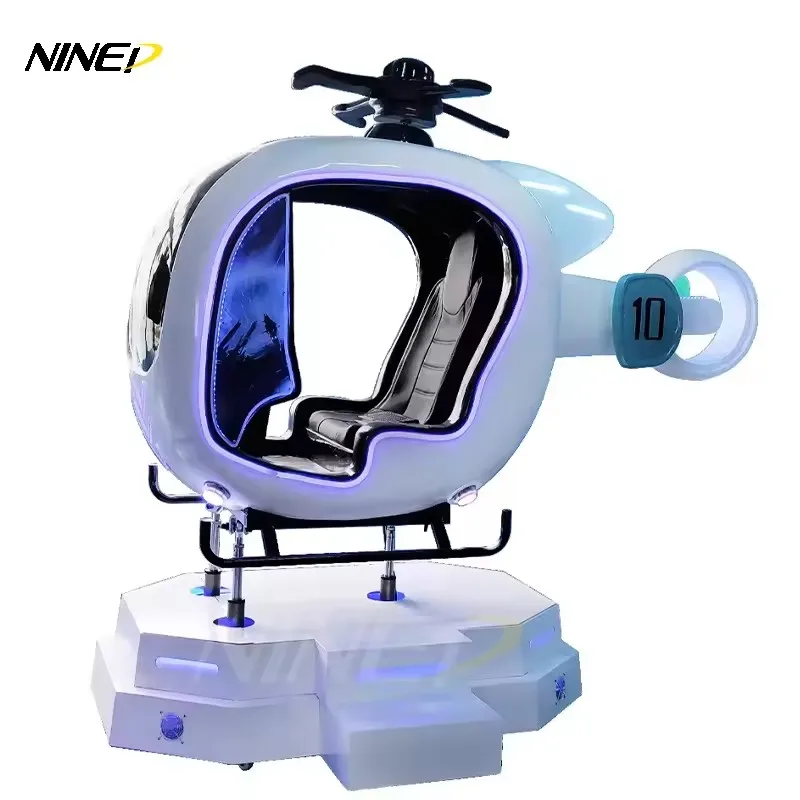 2024 NINED Hot Selling Kids Game 9D VR Aircaraft Helicopter Flying Machine