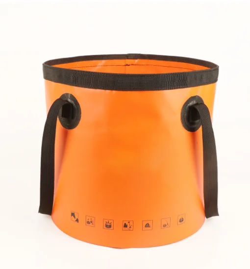 Good Selling Collapsible Bucket 500d pvc folding waterproof dry bag with handle for out door sports swimming dry bag fishing bag