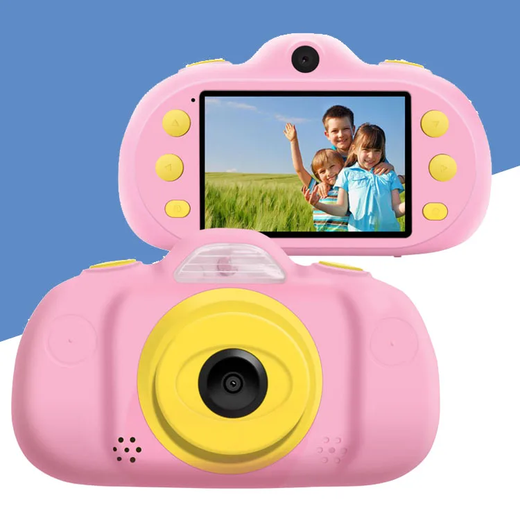 Новый дизайн 1080P двойной объектив цифровой 2 4 дюймовый HD дисплей детская камера с MP3 игрой Забавная подарок для