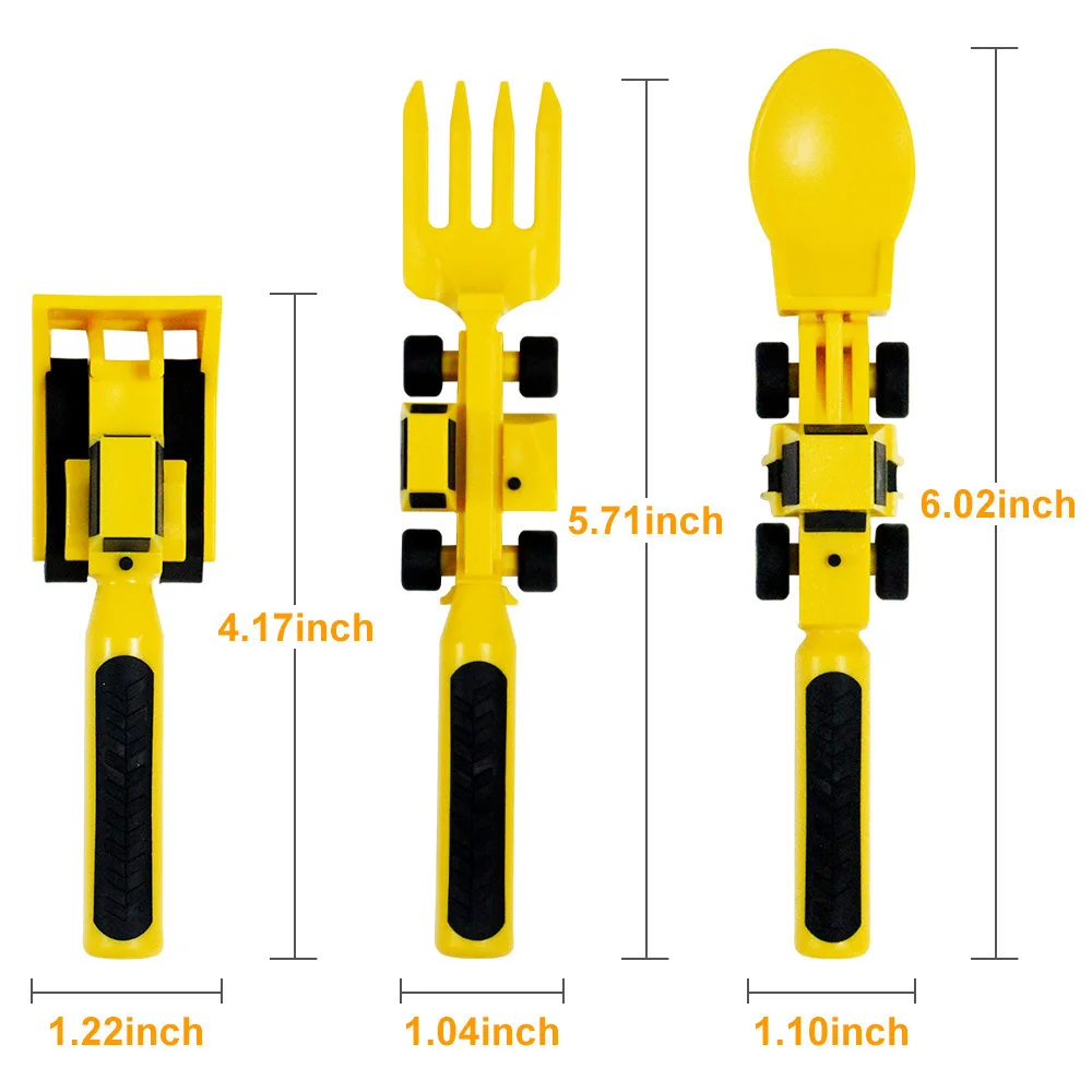 New Arrival Wholesale Tableware Utensils for Kids BPA Free Portable Unbreakable Cute Toddler Feeding Forks and Spoons Set