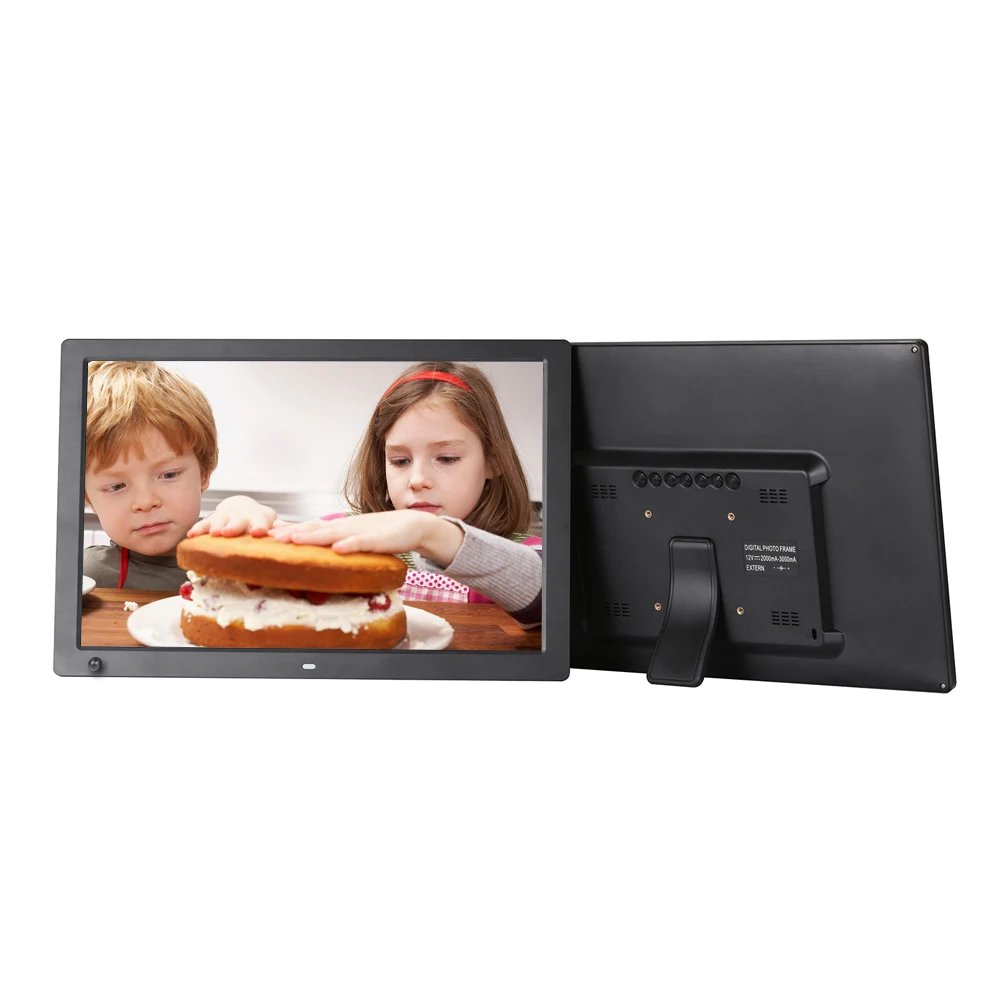 Цифровая фоторамка 17 дюймов с датчиком движения фотоальбом 1080P видеоплеер для помещений разрешением
