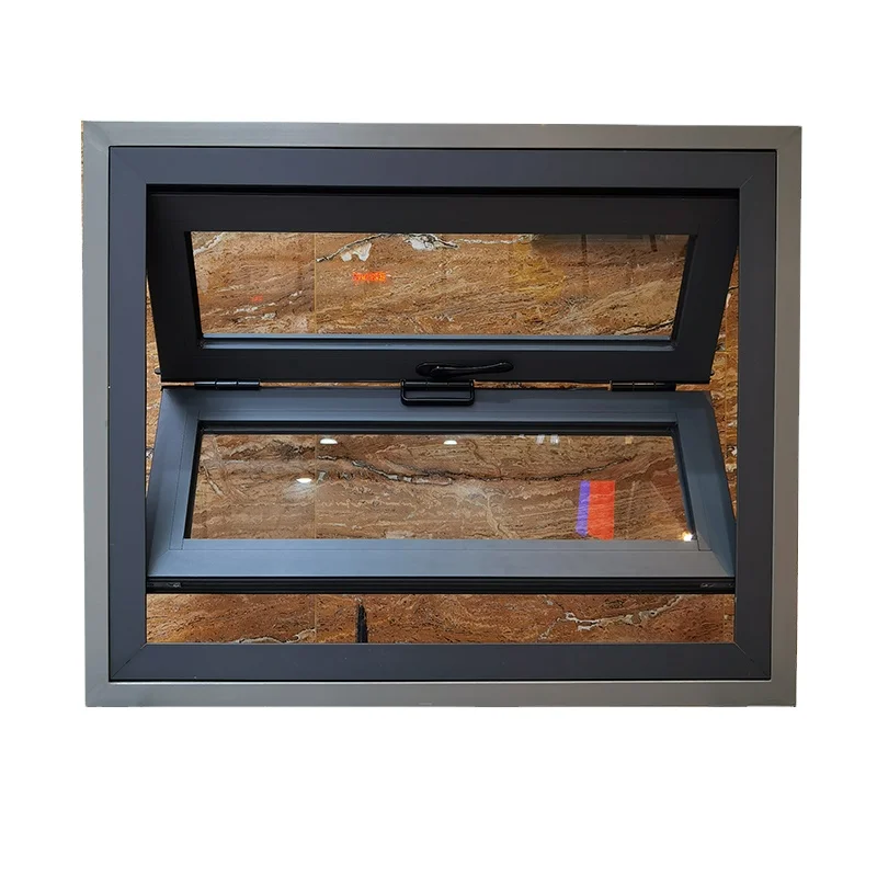 Aluminum Storefront Vertical Sliding Bi-folding Door Push Window and Door Vertical Fold Up Windows