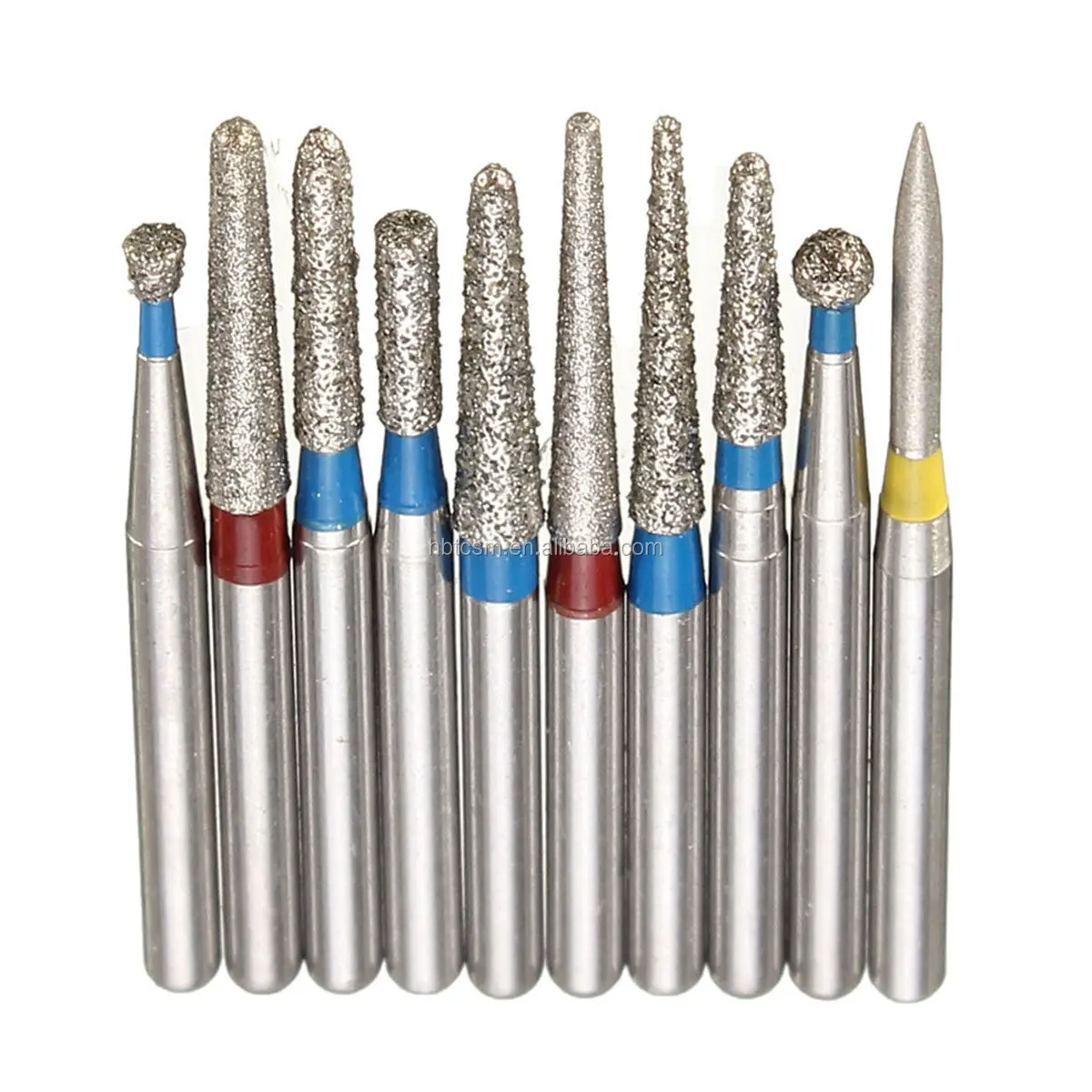 High speed double layer diamond powder all types dental diamond bur