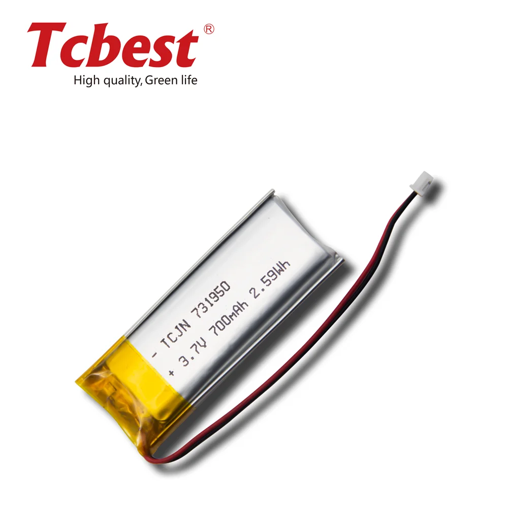 Wholesale Customization Mylion Lipo 3.7V 700mAh 731950 Rechargeable Lithium polymer battery lipo Battery Consumer Electronics