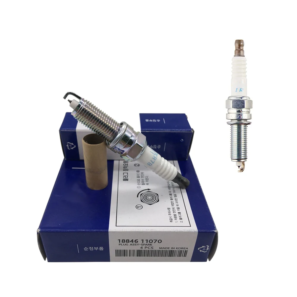Car Auto Parts Engine iridium Spark Plug Bujia for Hyundai Kia 18846 11070 SILZKR7B-11 18846-11070 1884611070