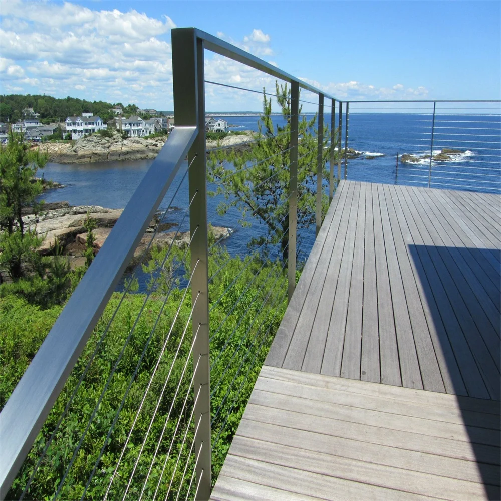 balcony solid stainless steel stairs railings strong interior staircase balustrade rod