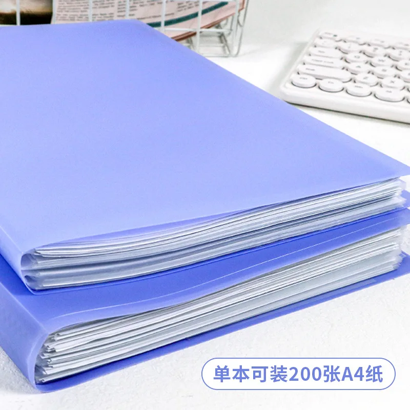 Large Capacity PP A4 Waterproof plastic Specifications Clear Pockets Presentation art display book presentation file folder