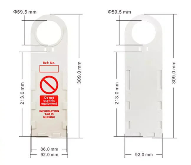 EASY Scaffolding china manufacturer ABS Plastic material ladder tag for scaffold safety