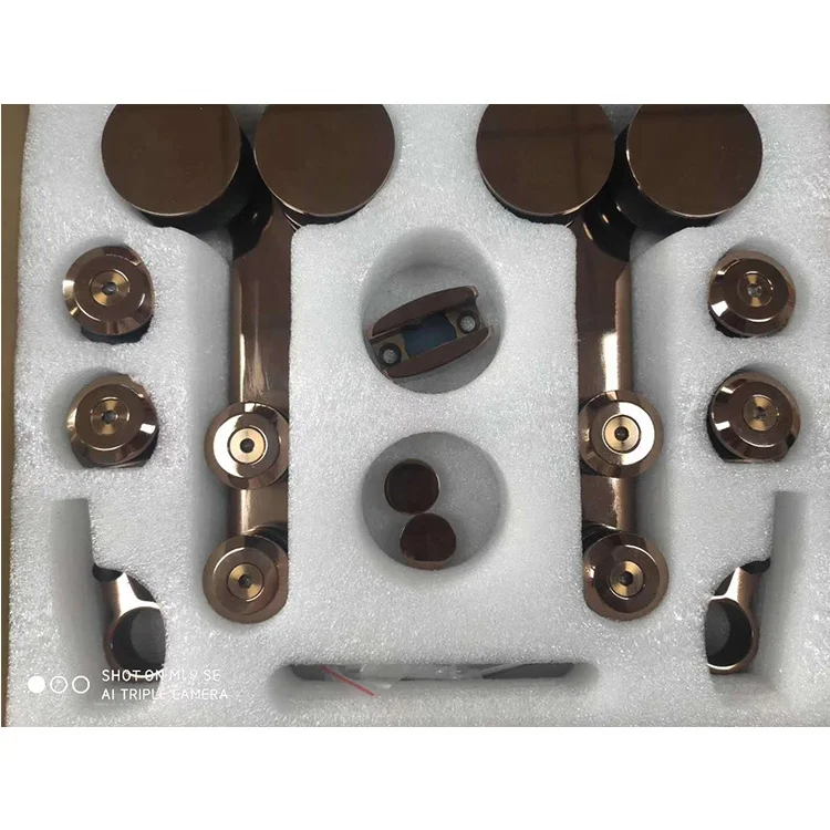 Frameless Glass shower Stainless Steel 304 Sliding Door Hardware