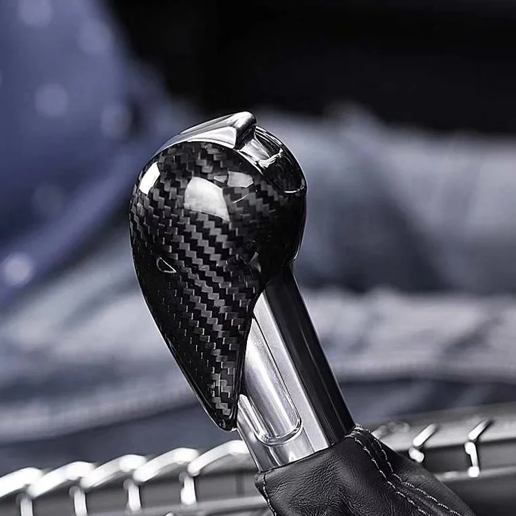 tantan Car Interior Accessories Gear Shift Knob Cover Carbon Fiber For Porsche Macan panamera 911 Cayman Carrera