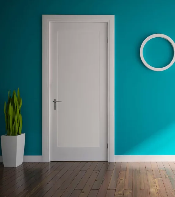 Traditional prehung 1 panel design 36 x 84 interior wooden shaker doors for apartment