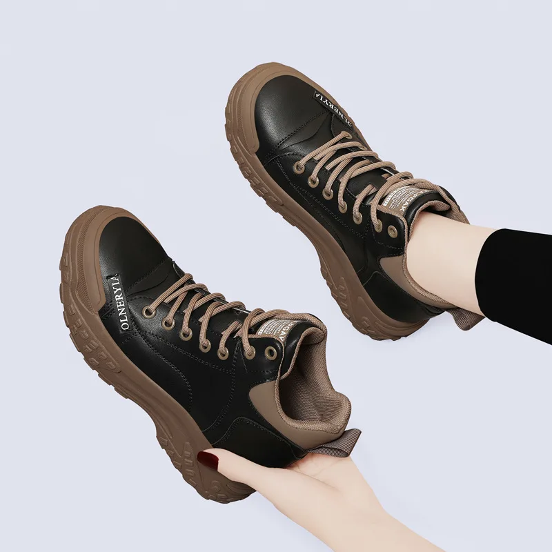 Wholesale High Quality Fashion Women Martin Boots Double Cowhide Warm Outdoor Boots High Top Casual Martin Boots