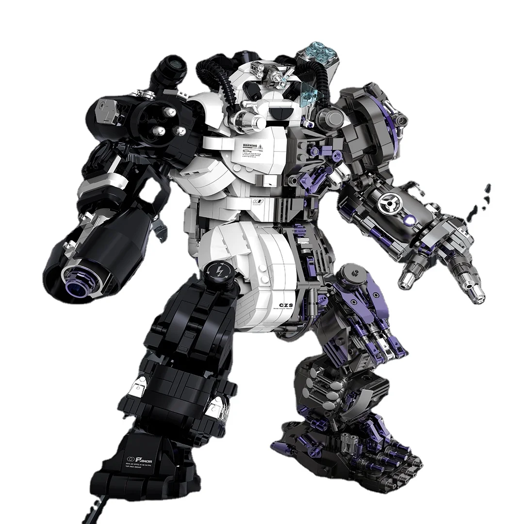 New arrival diy mecha panda robot 1426pcs building blocks toys super cool model moc bricks set for kid