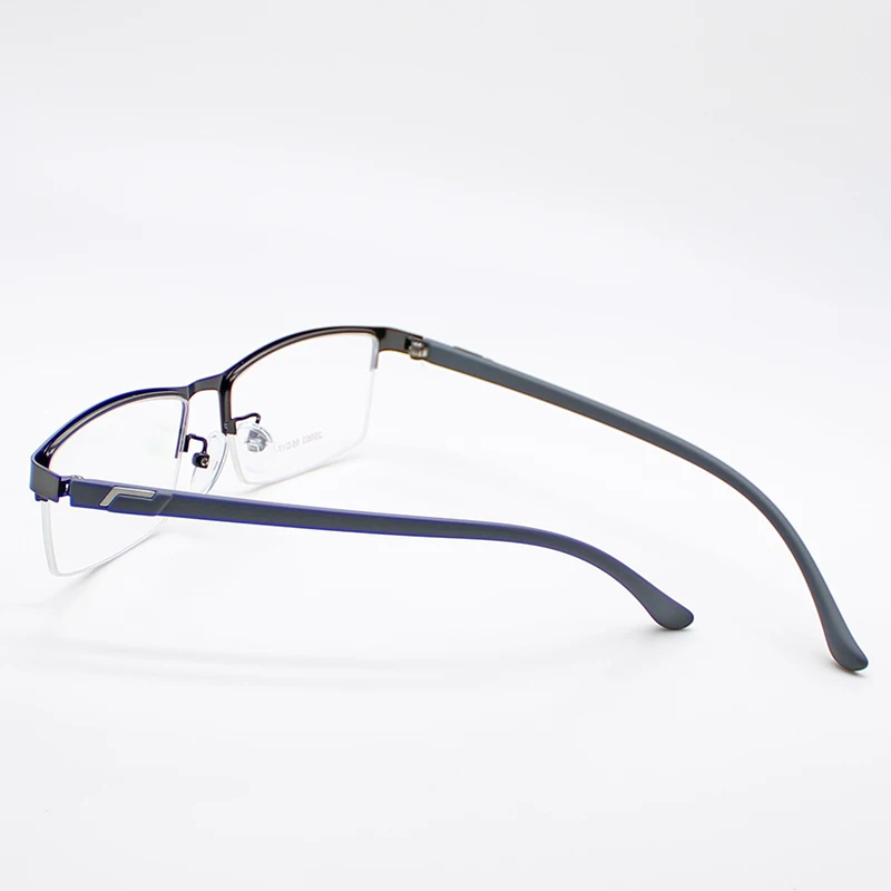 Wholesale Popular Rectangular Half Rim Frames Optical Eyeglasses Anti Blue Light Blocking Glasses For Men