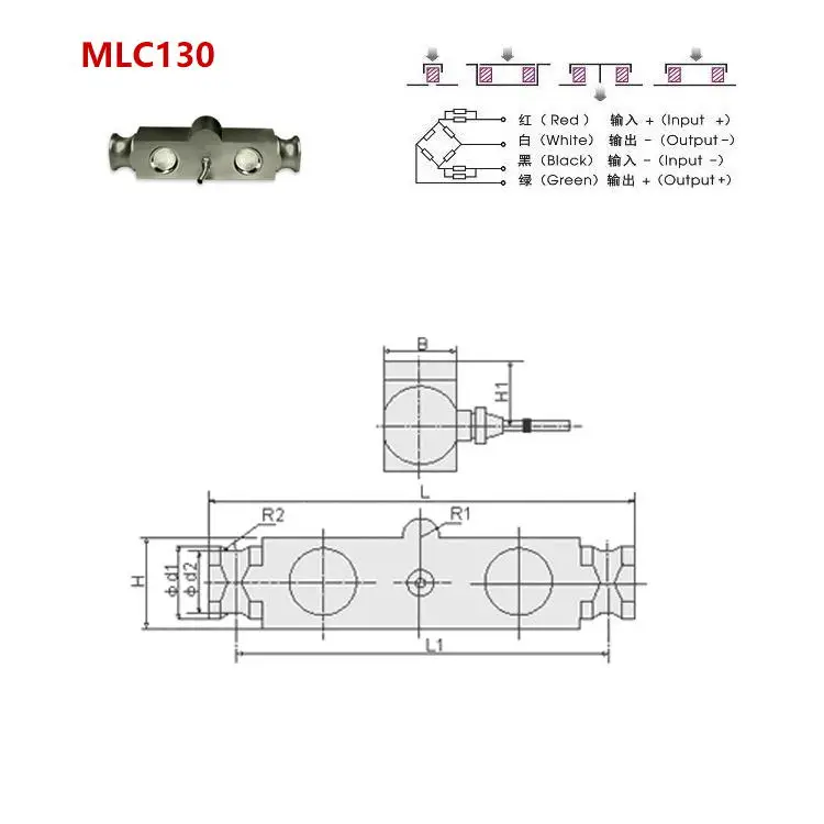 MLC130 Truck scale axle scale load cell weight sensor 100ton