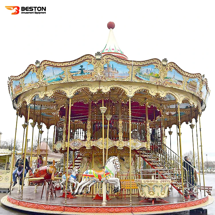 Attraction Happy Swing Outdoor Child Play Merry Go Round Carousel