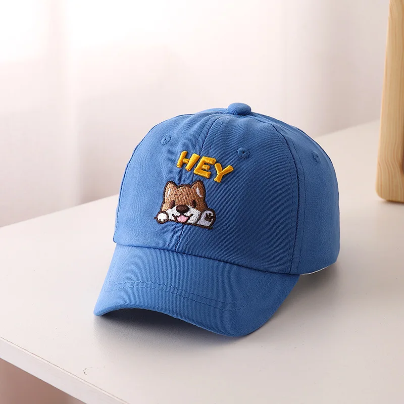Kids 50CM 1-5 year old Size wholesale fashion animal embroidery baby baseball cap custom