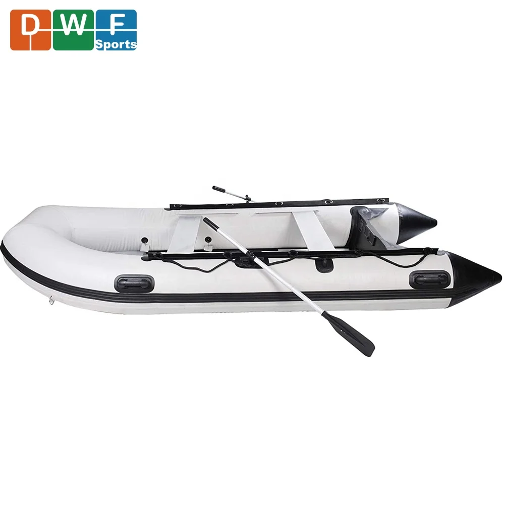 BSCI/EN Inflatable Boat PVC or Hypalon Zodiac Fishing Boat with Fordable Aluminum Floor Design and Tent