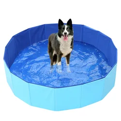 Pet Swimming Pool PVC Foldable Pool Dog Cat Bathing Tub Bathtub Wash Tub Water Pond Pool For Kids Small Pets