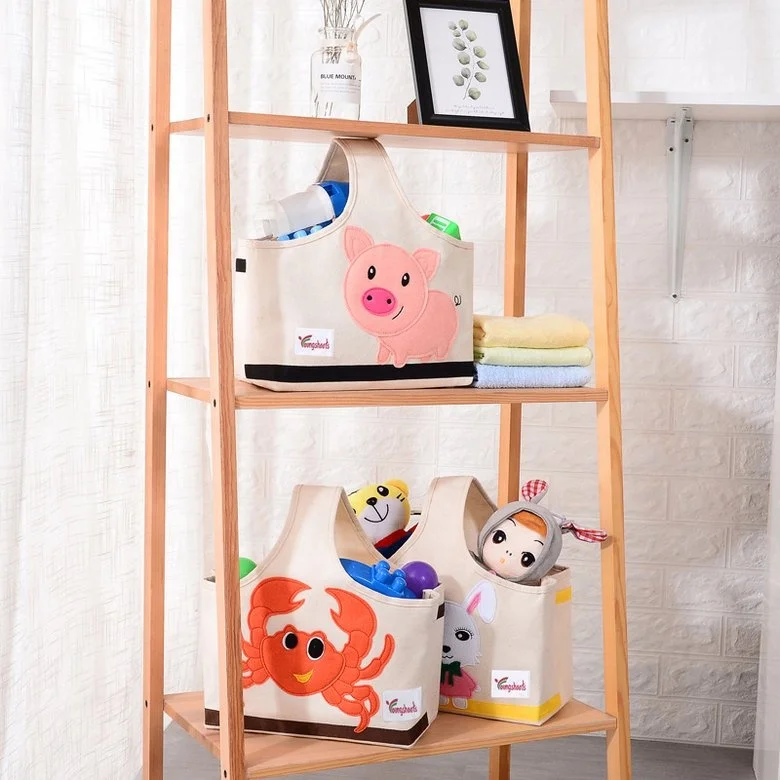 Best New Products Of 2024 Novel Design Factory Price  Folding Laundry Basket Bear Shape Basket For Toys