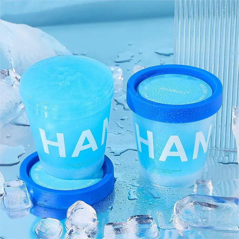 HANBOLI Private Label Sea Salt Cool Sand Ice Body Milk Moisturizing Comforts Long lasting Fragrance Moisturizing Lotion