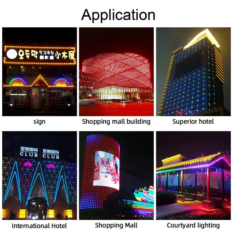 Amusement Ip65 50Mm Addressable Smd5050 Pixel Waterproof Rgb Module 24V Led Point Lights