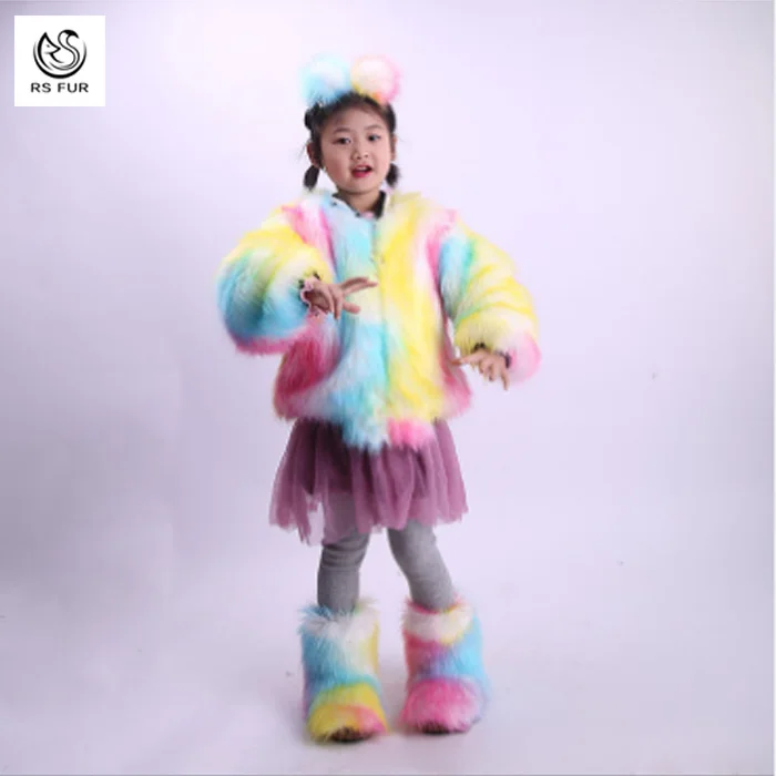 Professional factory new arrival hot sell full style faux fur boots kids for girls toddlers (62339030447)