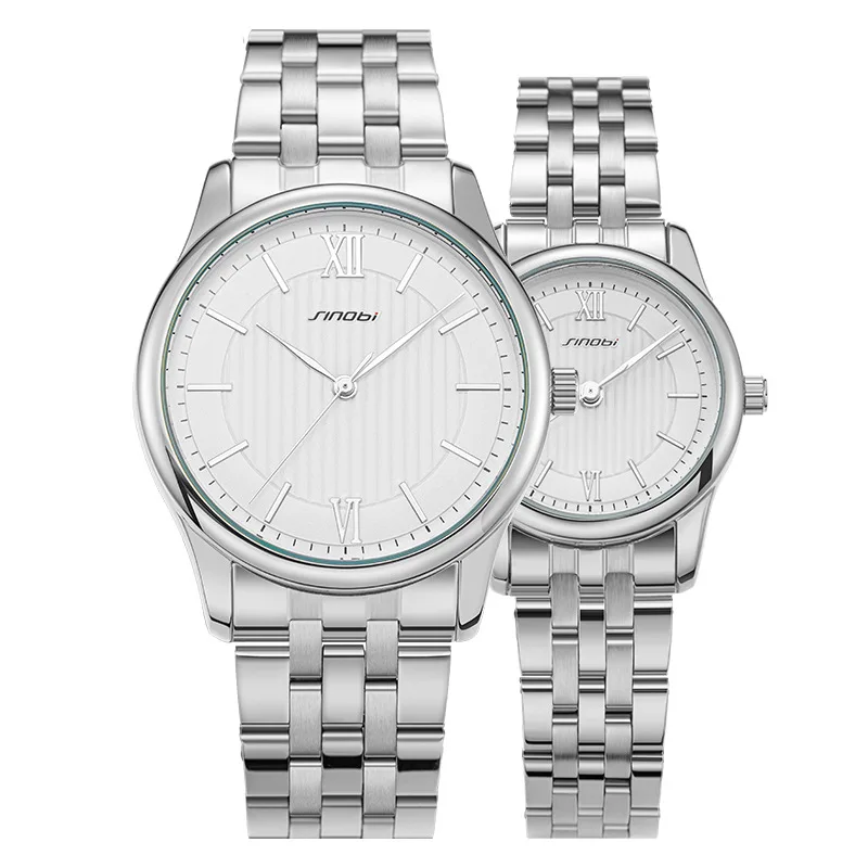 Couple Watches For Lovers Stainless Steel Watch Perfect Anniversary Gift  Quartz Watch Custom Logo