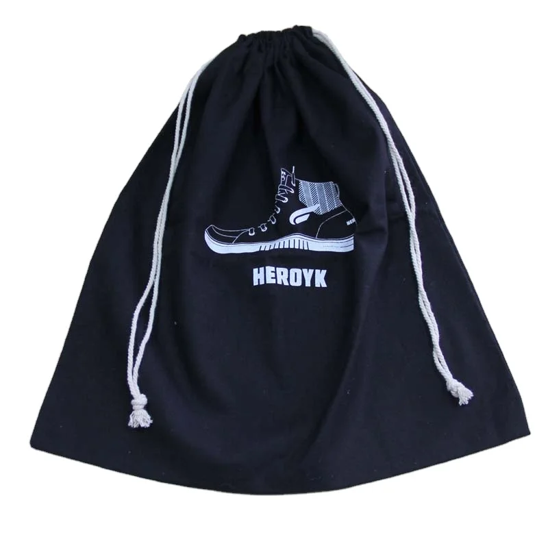 Custom Logo Luxury Cotton Drawstring Bags Canvas Hair Dryer Shoes Dust Storage Bag Packaging