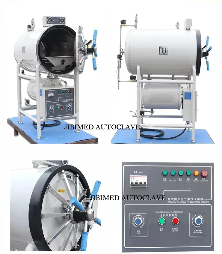 150L/200L/280L/400L/500L JIBIMED horizontal autoclave Hospital lab industrial steam sterilizer with good price