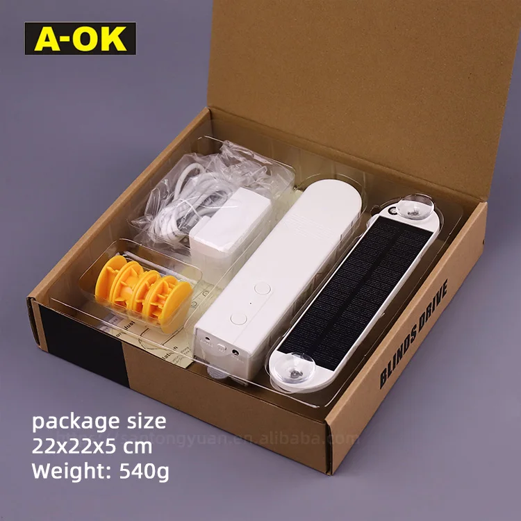 A-OK AM43 ES-EZ Tuya Zigbee с шарнирными цепными жалюзи Умный домашний солнечный привод шторы цепной двигатель