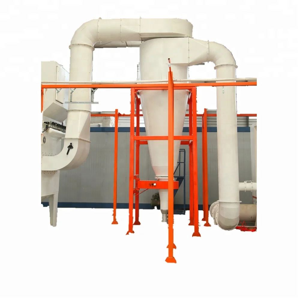 automatically big cyclone powder coating recovery system for the powder painting line