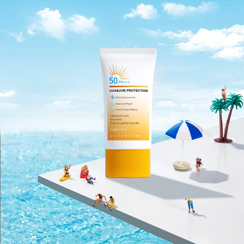 Factory production line Anti-aging uv Protection Sunblock Anti-uv Face Physical Sunscreen Spf 50