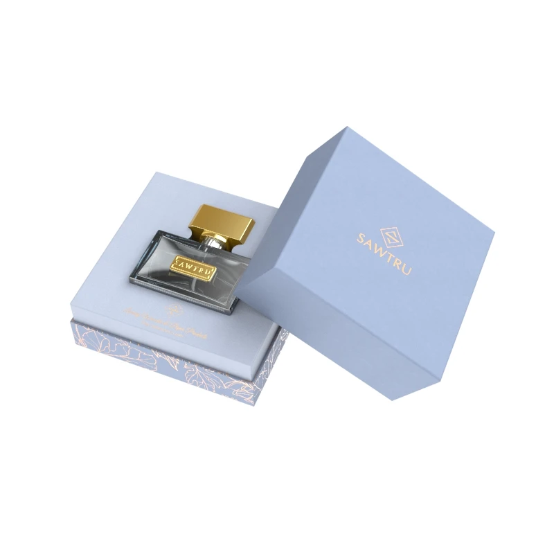 Chinese Custom H Stamped Logo Printed Luxury Sliding Small Perfume Paper Packaging Cosmetic Boxes