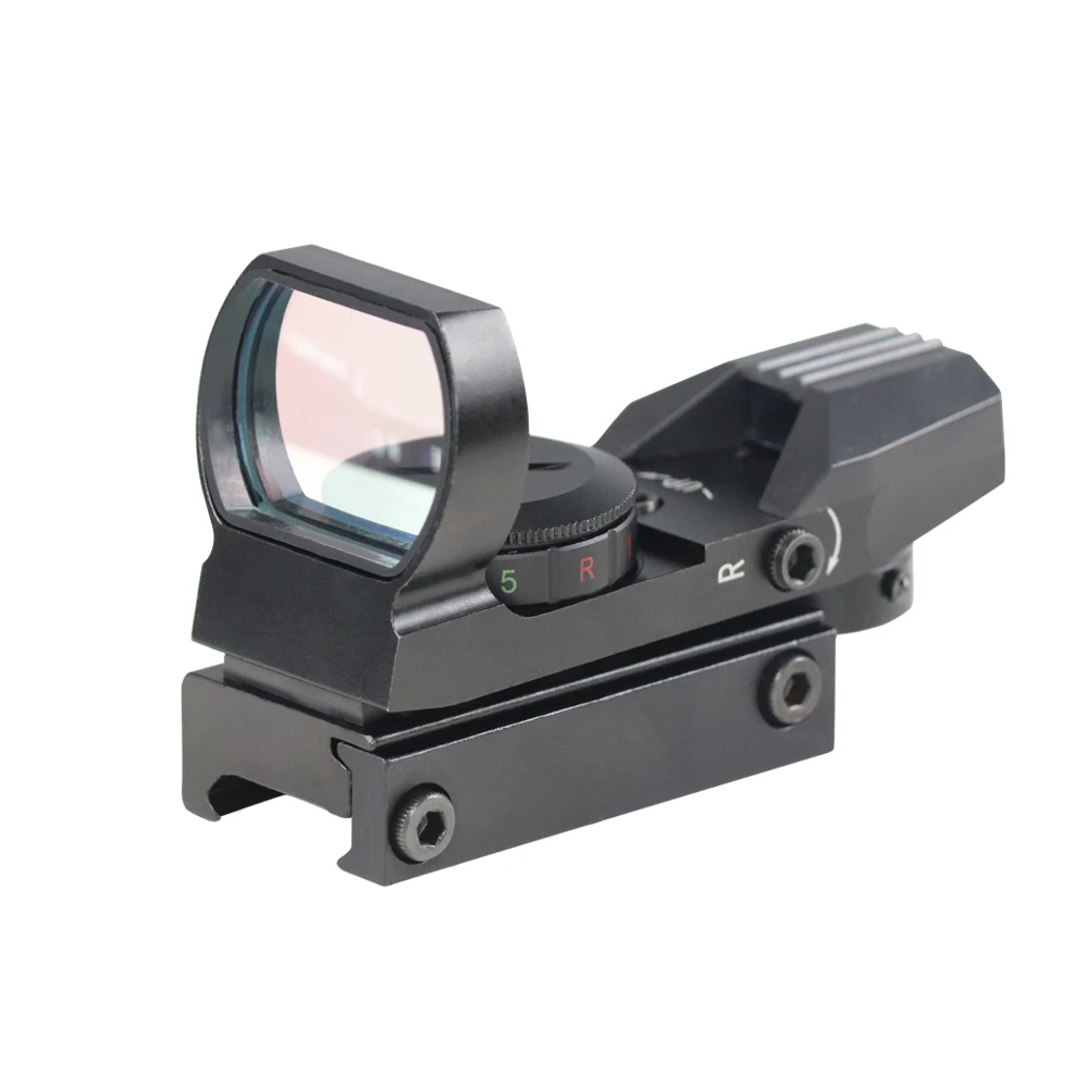 LUGER 1X22X33 HD101 Red Dot Sight Holographic Red Green Dot Sight Scope Reflex Sight Reflex 4 Reticle Optics Scope