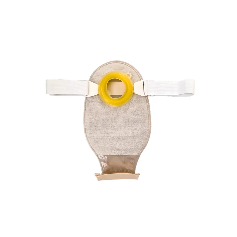 non-woven fabric two piece glue-free ostomy bag belt clip sealing colostomy bag set colostomy bag
